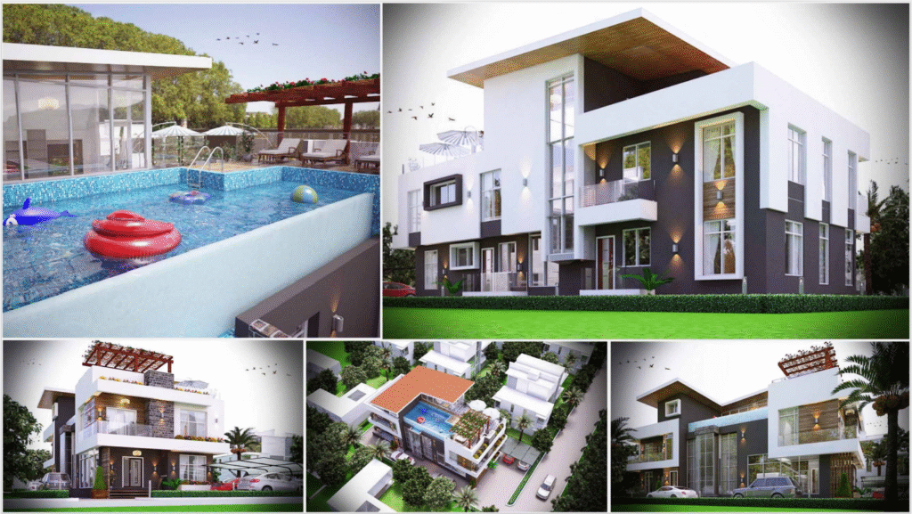 Modern House design Collage
