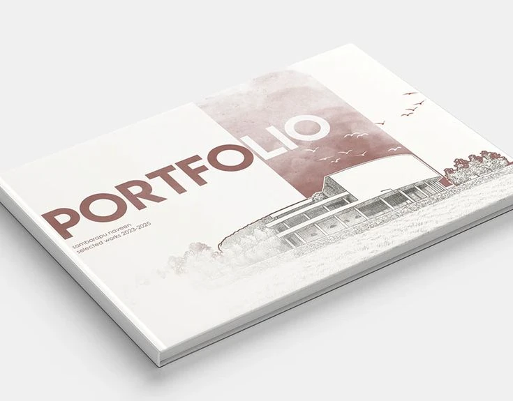 Best architecture portfolio template cover page example for landing clients 2026